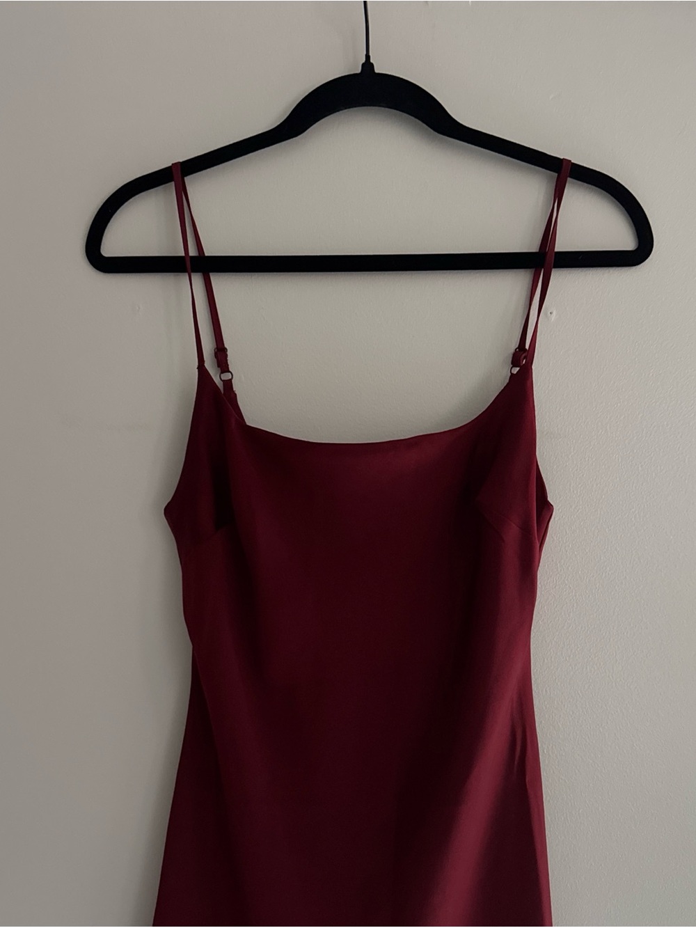 Classic Burgundy Slip Dress